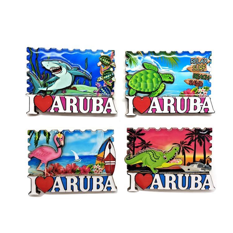 Wholesale Wood Tourist Souvenir Hawaii Miami Beach Florida Souvenirs Fridge Magnet