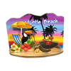 Custom Beach Wood Magnet Honolulu Hawaii Souvenir Turtle Magnet