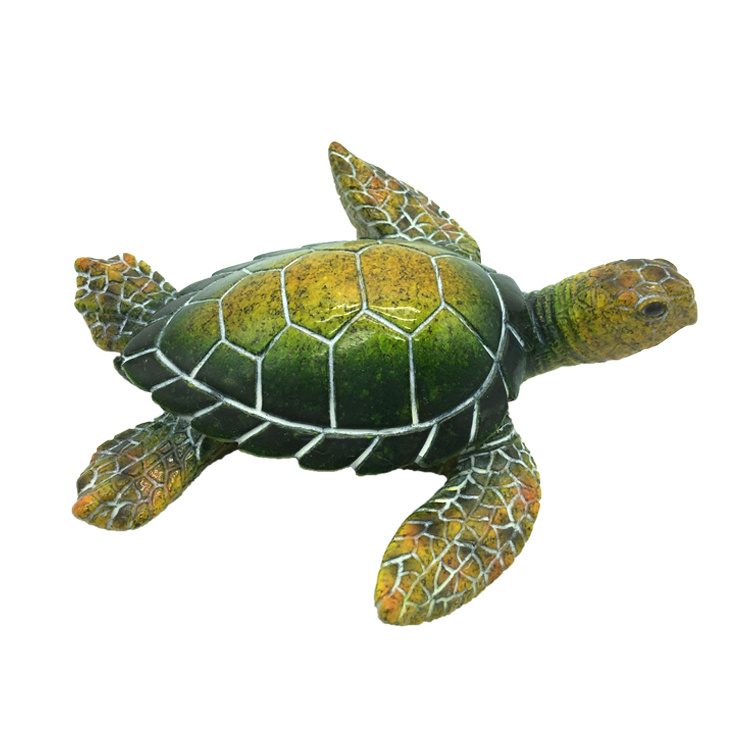 Wholesales Home Decor Beach Souvenir Statue Small Resin Sea Turtle Figurine