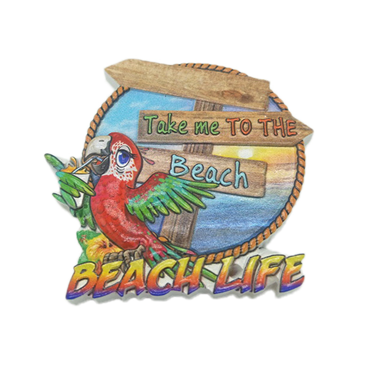 Resin Printed Polynesian Islands Solomon Islands Souvenir Tropical Beach Fridge Magnet