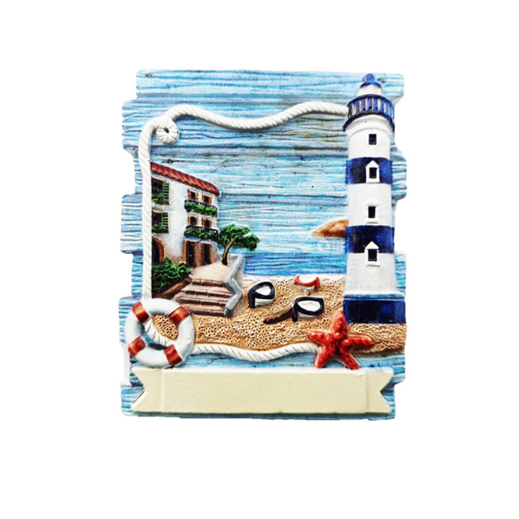 Custom Printed Resin Beach Tourist Italian Capri Sicily Sardinia Rainbow Island Souvenir Fridge Magnet