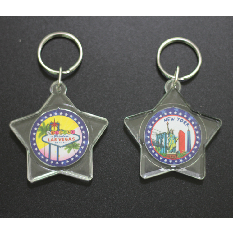 Custom Tourist Beach Souvenirs Products Acrylic Keychain