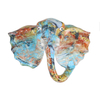 Model Art Sculpture Wall Mounted Color Elephant Ornaments Resin Elephant Head Wall Hanging