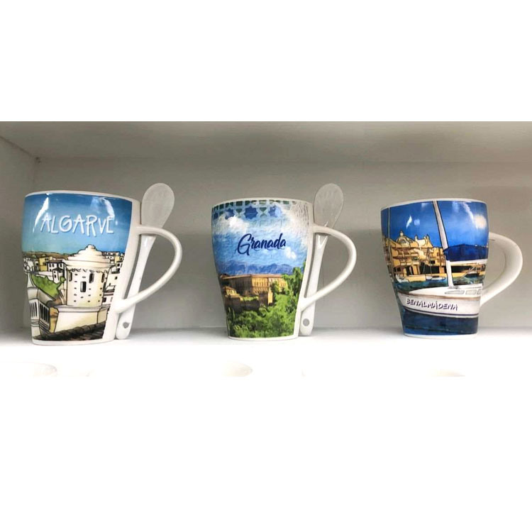 Wholesale Souvenir Ceramic Coffee Cup Custom City Tourist Souvenir Cup