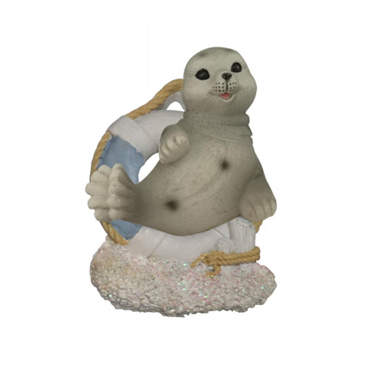 Custom Cute Resin Sea Animal Figurine Seal Statue