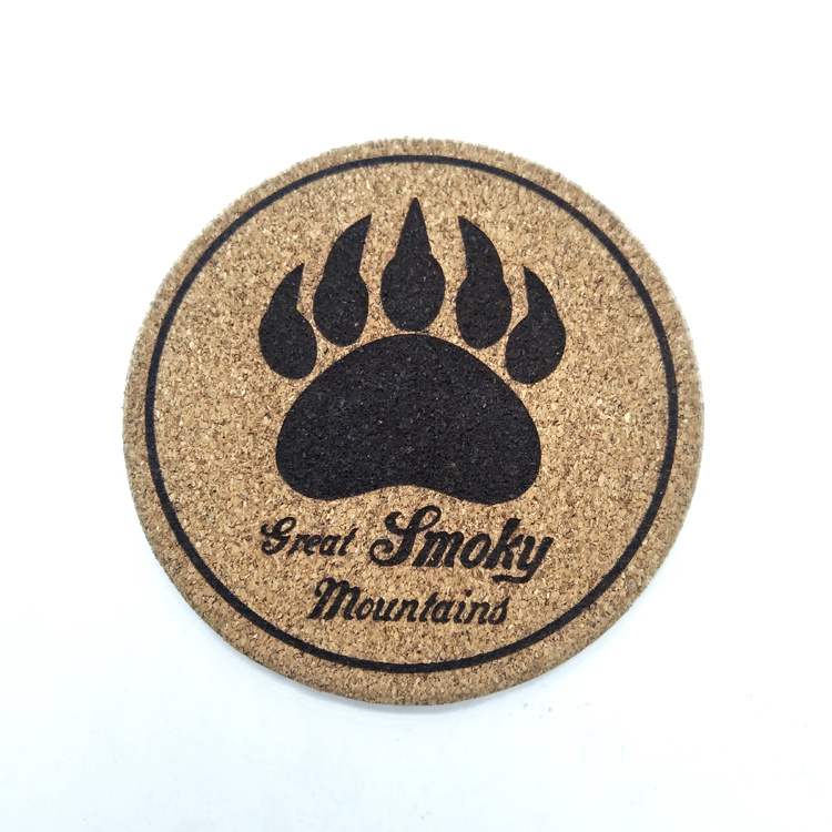 Eco Friendly Drink Sublimation Printing Logo Coaster Custom Cork Coasters Round