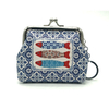 2022 New Fashion PU Leather Coin Purse Women′s Wallet Floral Pattern Exquisite Purse with Zipper