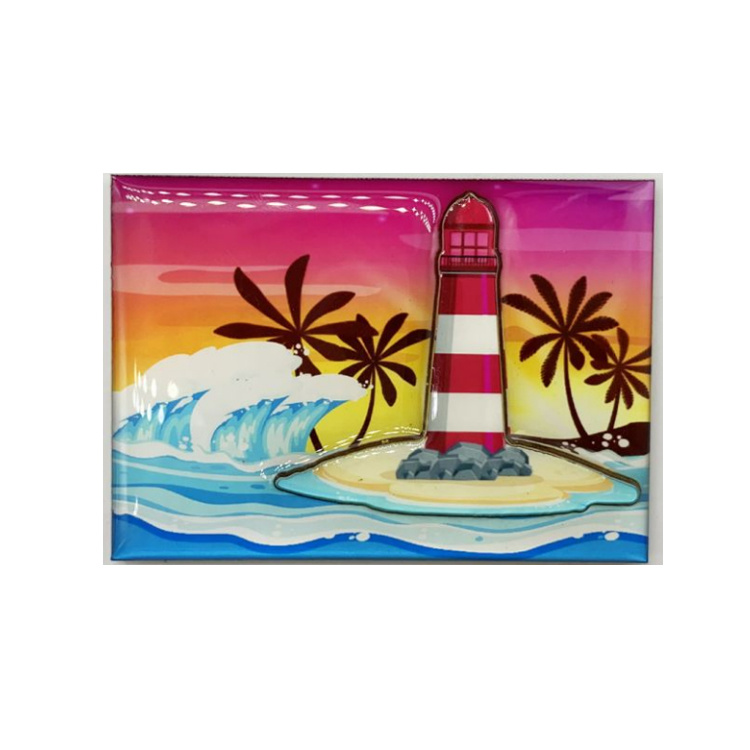 Customized Beach Turtle Seaside Design Saipan Tourist Souvenir Wood Fridge Magnet