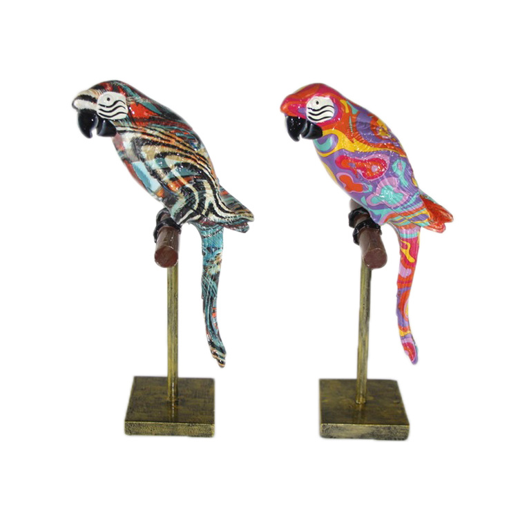 Home & Garden Decoration Custom Animal Statue Resin Parrot Figurine