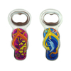 Custom Beach Souvenir Flip Flop Shape Acrylic Bottle Opener with Magnet