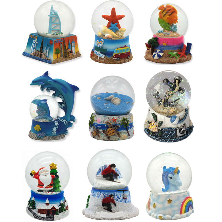 Customized Resin New York Building Country City Souvenir Snow Globe