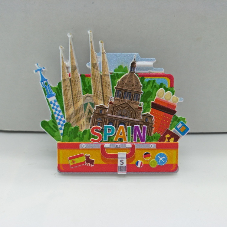 Customized Resin 3D Printing Tourist Holland Amsterdam Souvenir Fridge Magnet