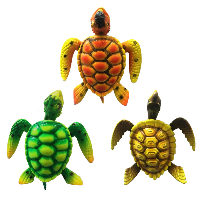 Factory Wholesale Bobble Head Animal Magnet Beach Tourist Souvenir 3D Sea Turtle Fridge Magnet