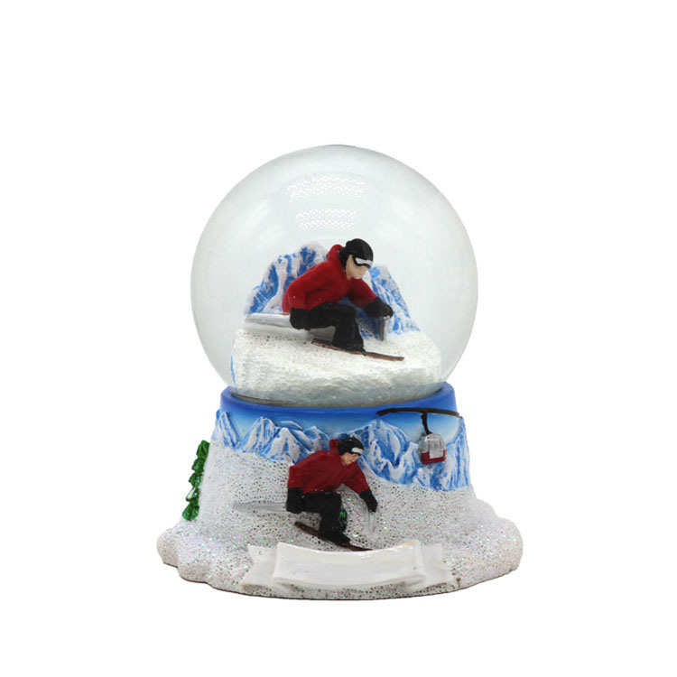 Customized Resin Building Style Poland Souvenir Snow Globes