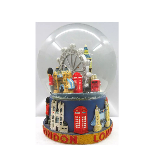 Factory Custom Resin Craft Travel Gift Souvenirs London Snow Globe