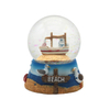 Factory Wholesale Nautical Beach Style Resin Sailboat Souvenir Snow Globe