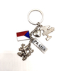 Custom Metal Country Name Cominica Keyring Tourist Souvenir Dominicana Keychain