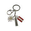 Custom Metal Snow Mountain Ski Tourism Gift Austria Souvenir Keychain