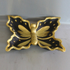 Wholesale Butterfly Storage Plate Golden Decorative Tray Tabletop Home Decorations Resin Crafts Arts