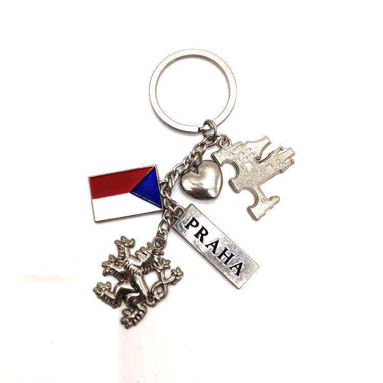 Custom Rudder Shape Metal Tourist Souvenir Croatia Keychain