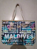 China Factory Beach Souvenir Casual Canvas Tote Bag Maldives Bahamas Beach Bag Custom Logo