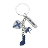 Custom Metal Tourist Souvenir Keychains Madrid Spain Keychain