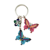 Custom Alloy Metal Beach Los Angeles Souvenir Keychain with 3 Charms