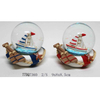 Wholesale Custom Resin Souvenir Nautical Ocean Boat Sailboat Anchor Lighthouse Snow Globe