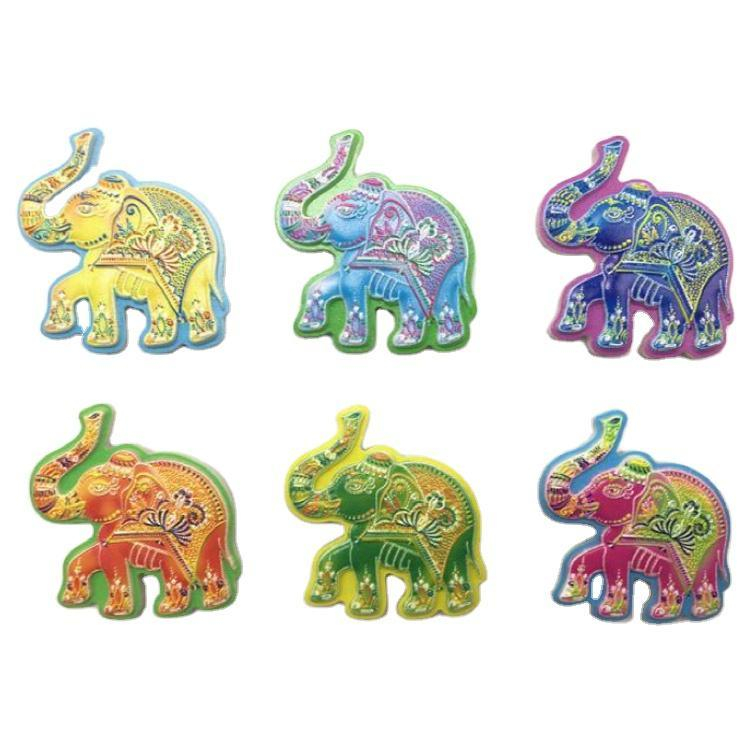 Wholesale Resin Elephant Souvenir Magnet Thailand KOH Samui Phuket Souvenir Fridge Magnet