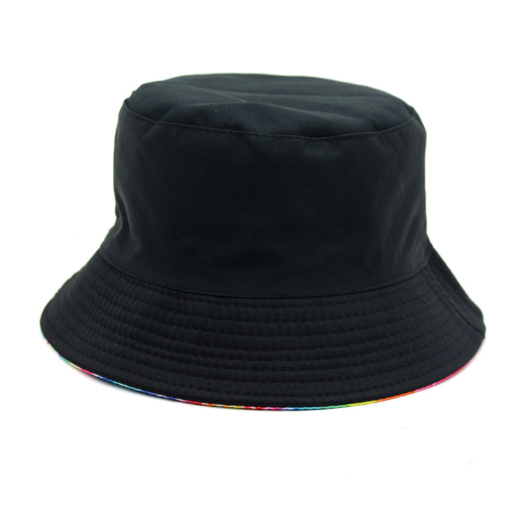 Wholesale New Fashion Colorful Summer Fisherman Hat Rainbow Tie Dye Bucket Hat