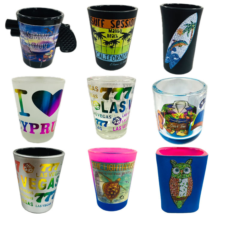 Wholesale Custom Logo Souvenir 2oz Tequila Bullet Tall Shot Glass