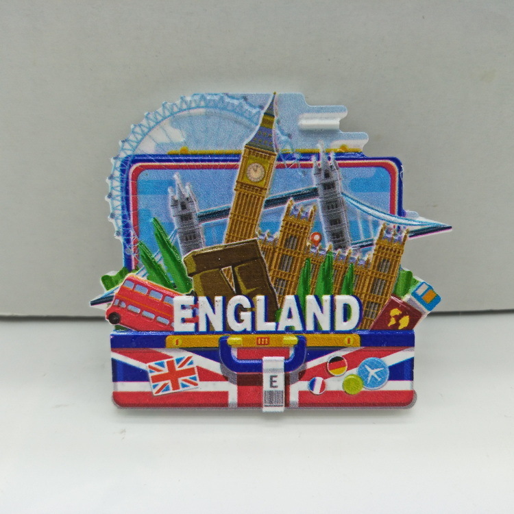 Custom Logo City Name Resin Souvenir Magnet Different Countries Fridge Magnet