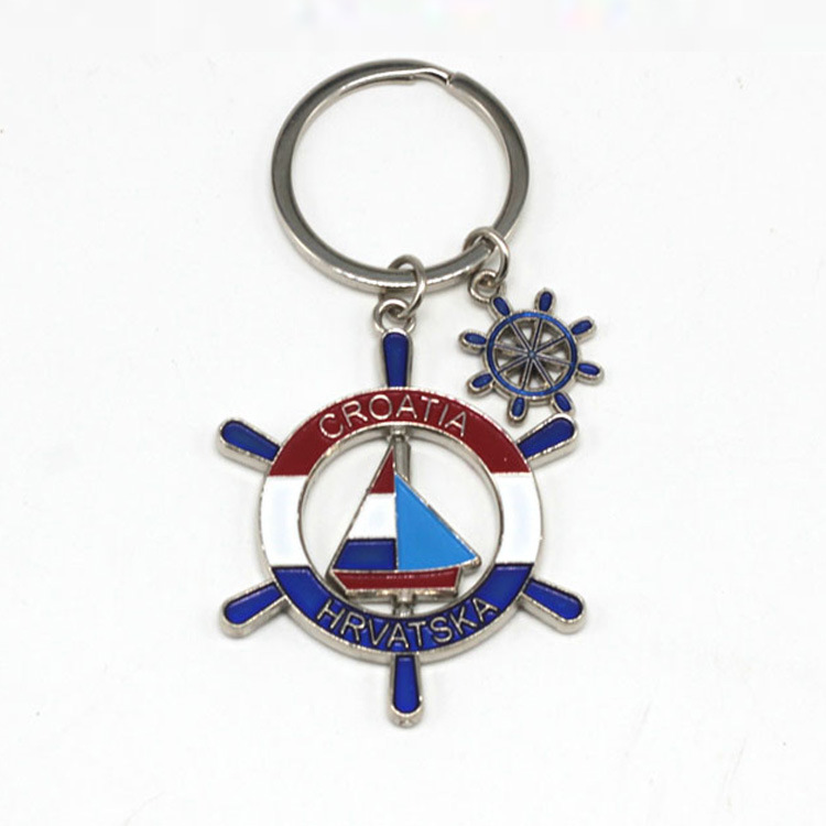 Custom Logo Zinc Alloy Tourist Gift Italy Venezia Souvenir Keychain