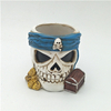 Custom Funny Souvenir Pirates Pen Holder Resin Pen Holder for Desk