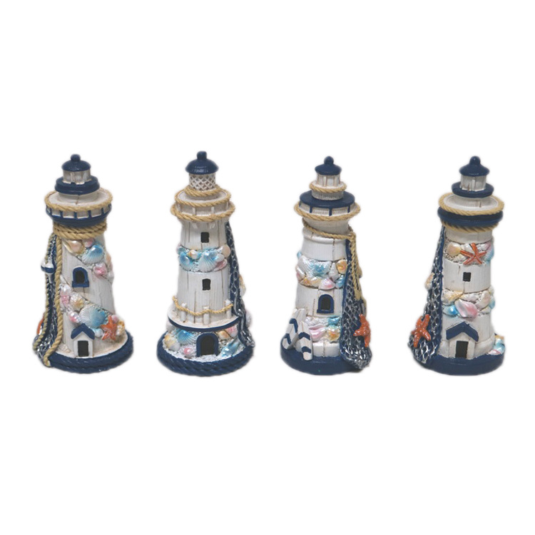 New Product Nautical Craft Resin Decorative Lighthouse Model for Souvenir Items