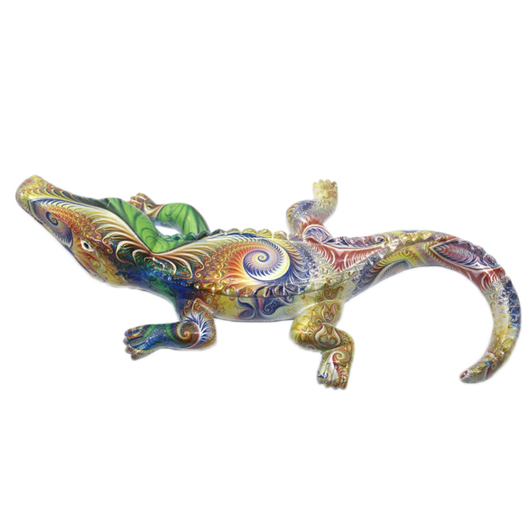 Polyresin Resin Craft Home Decor Alligator Figurine Crocodile Toys Sculpture Ornament Statue