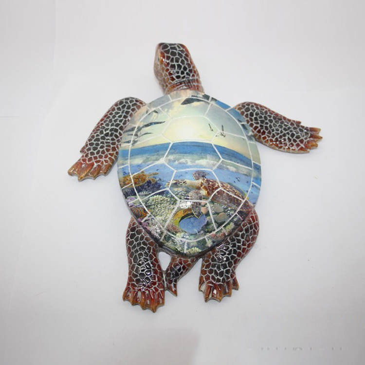 Tropical Islands Caribbean Tourist Souvenir Gift Beach Sea Animal Turtle Statue Resin for Home Decor