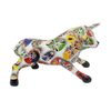 Custom Home Decorative Cattle Sculpturecolorful Resin Cow Statue