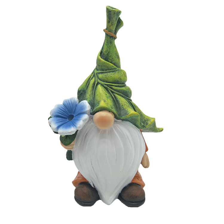 Custom Design Resin Decor Gnome Figurine Garden Welcome Statue