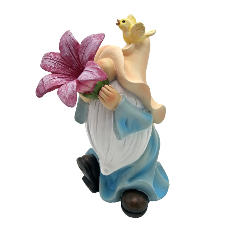 Custom Design Resin Decor Gnome Figurine Garden Welcome Statue