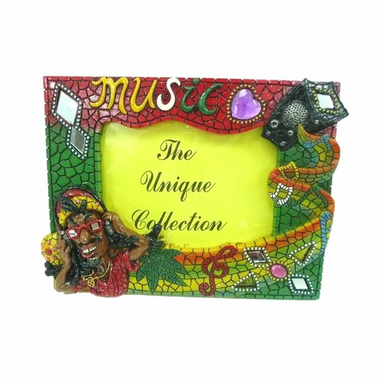 High Quality Resin Mosaic Jamaican Man Statue for Souvenir Gift