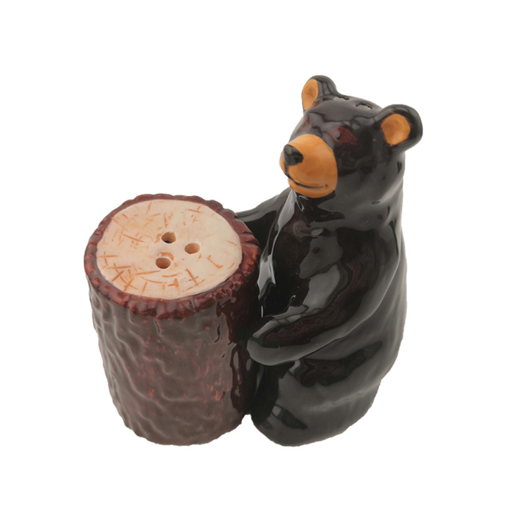 Table Decor Animal Shape Love Bear Ceramic Salt and Pepper Shaker