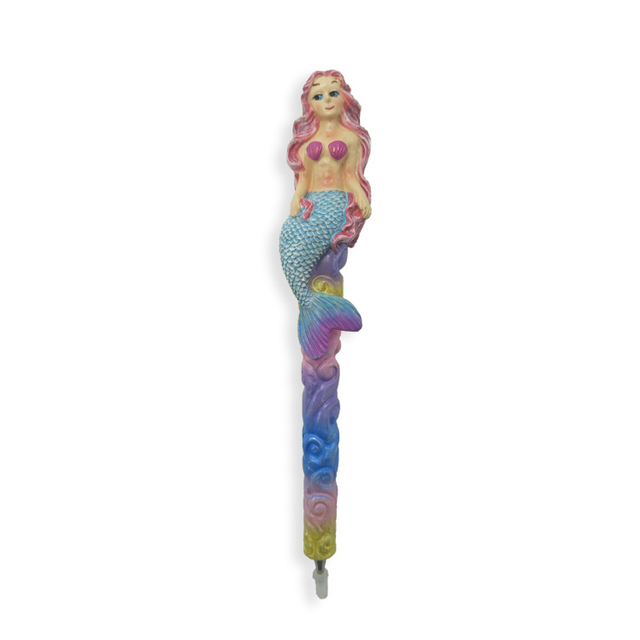 Creative Animal Shape Polyresin Ball Pen Resin Mermaid Ballpoint Pen for Souvenir