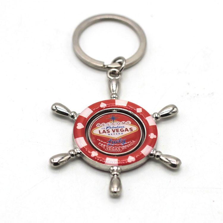 Custom Tourist Souvenir Keychain Luxury Zinc Alloy Epoxy Keychain