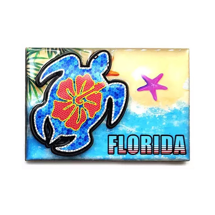 Wholesale Wood Tourist Souvenir Hawaii Miami Beach Florida Souvenirs Fridge Magnet