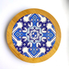 Custom Printing Pot Coaster Ceramic and Bamboo Coasters