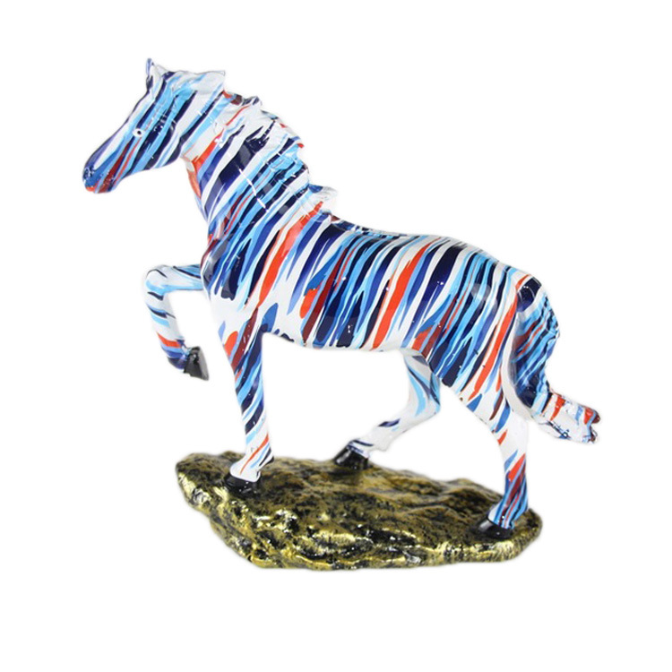 Light Luxury Resin Crafts Color Horse Ornaments Nordic Home Living Room Office Decoration