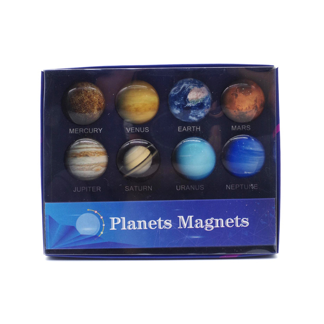 Custom Round Souvenir Glass Fridge Magnet Set