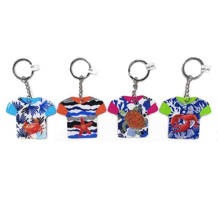 Beach Tourist Souvenir Starfish Dolphin Turtle Custom Acrylic Epoxy Keychain