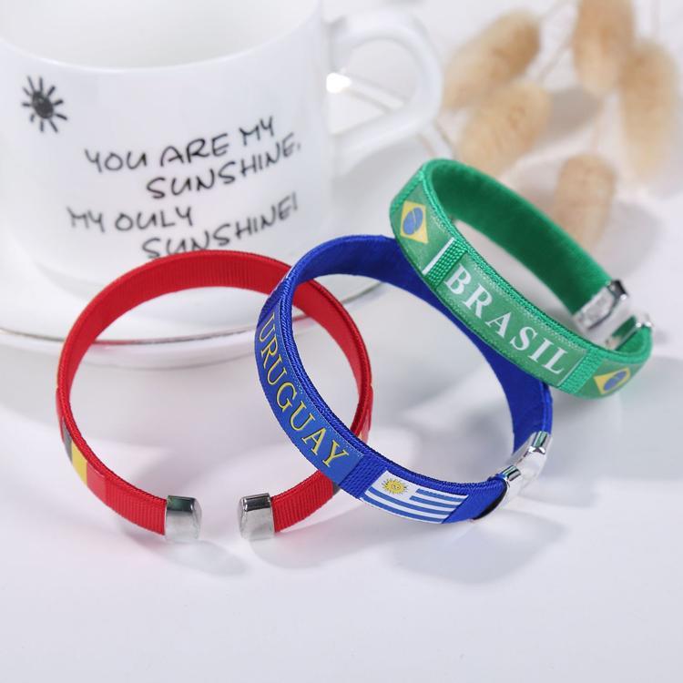 Wholesale Promotional Gift Tourist Souvenir I Love Country Flag Bracelet